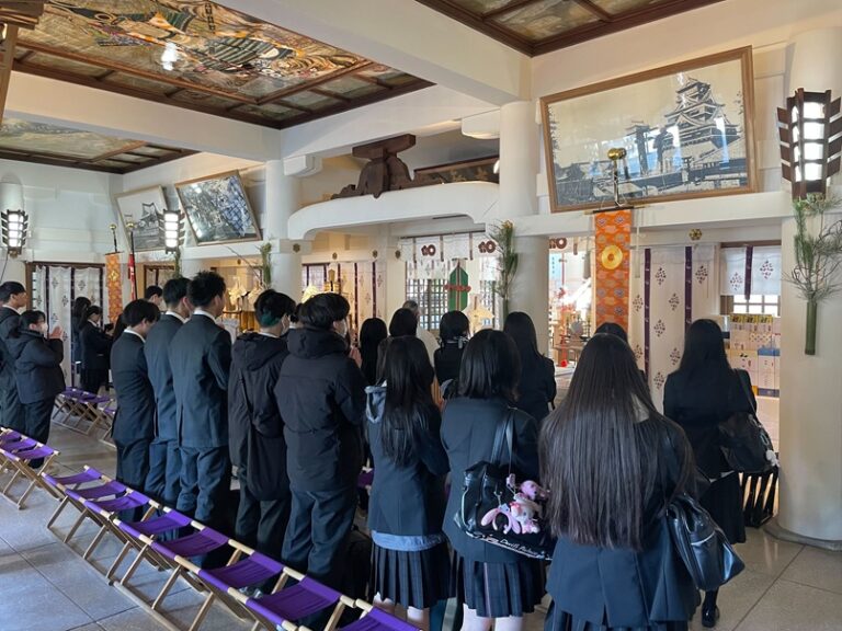通学生３年生の初詣【熊本】