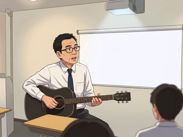 【熊本】火曜日！ギターを持って授業する先生がいます！